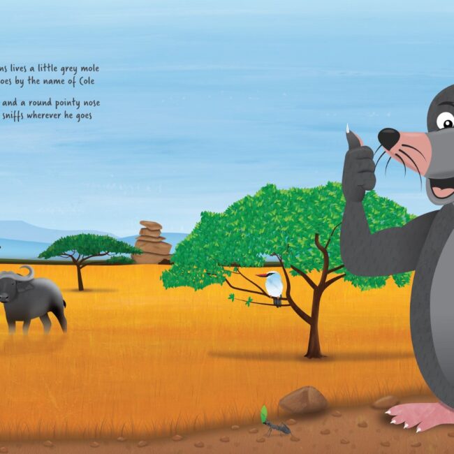Cole the mole - heart-warming children's story set in the African wilderness
